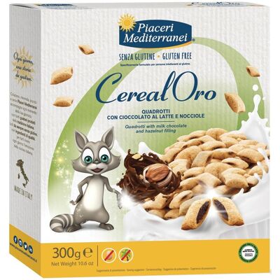 Piaceri Mediterranei Cerealoro Quadrotti con Cioccolato al Latte e Nocciole - Snack Piaceri Mediterranei Cerealoro Quadrotti con Cioccolato al Latte e Nocciole - Snack