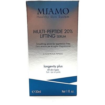 Siero Liftante Multi-Peptide 20% Miamo Longevity Plus - Siero viso anti-rughe - 30 ml Siero Liftante Multi-Peptide 20% Miamo Longevity Plus - Siero viso anti-rughe - 30 ml
