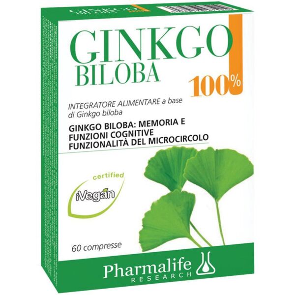 pharmalife research gingko biloba 100% 60 cpr