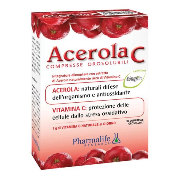 pharmalife research acerola c 30cpr orosolubili