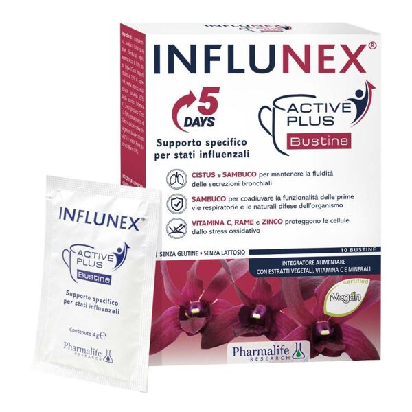 pharmalife research influnex active plus 10bust