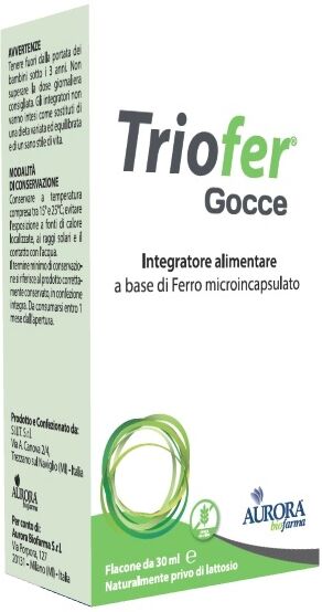 aurora biofarma srl triofer gocce 30ml