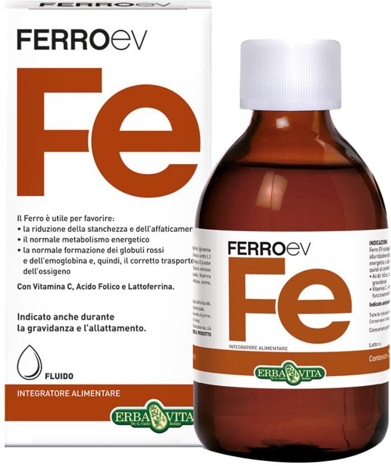 Erba Vita Ferro Ev Fluido 250ml Ebv