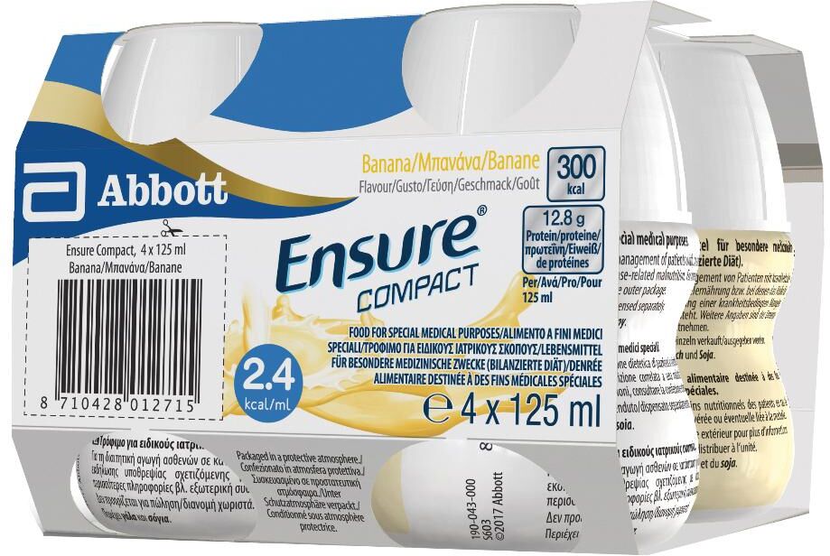 Abbott Ensure Compact Banana 4x125ml