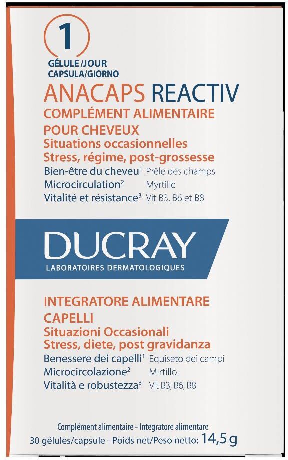 Ducray Anacaps Reactiv Cap 30cps