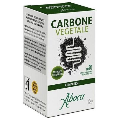 Aboca Carbone Vegetale Integratore Flatulenza Post-Prandiale, 30 Compresse Aboca Carbone Vegetale Integratore Flatulenza Post-Prandiale, 30 Compresse
