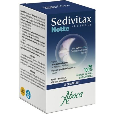 ABOCA Sedivitax Notte Advanced Integratore per Sonno 50 Compresse ABOCA Sedivitax Notte Advanced Integratore per Sonno 50 Compresse