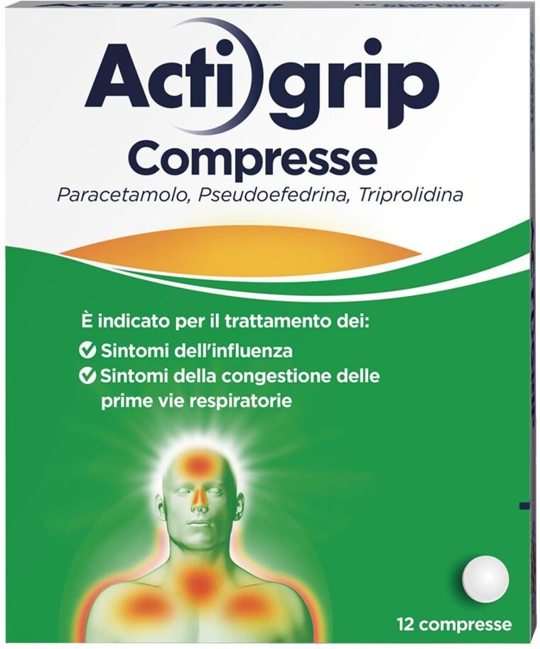 Johnson & Johnson Actigrip*12cpr 2,5+60+500mg