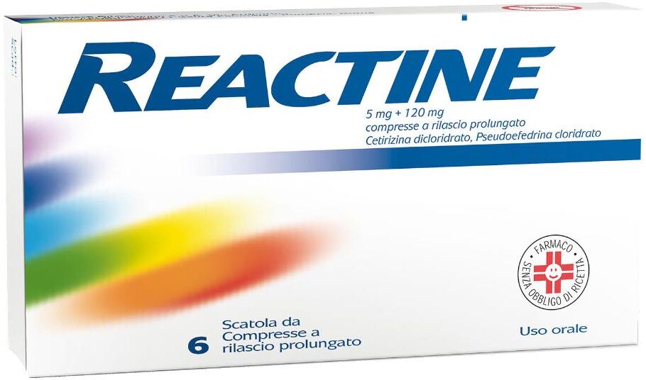 Johnson & Johnson Reactine*6cpr 5mg+120mg Rp