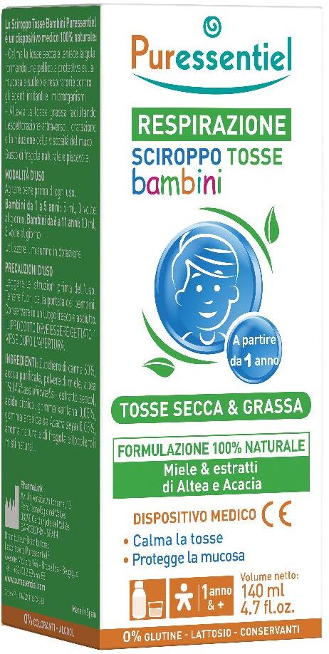 Puressentiel Sciroppo Tosse Bambini 140ml