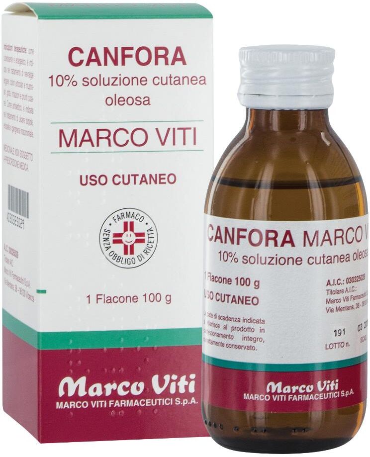 Marco Viti Farmaceutici Spa Olio Canforato Mvi*100ml 10%