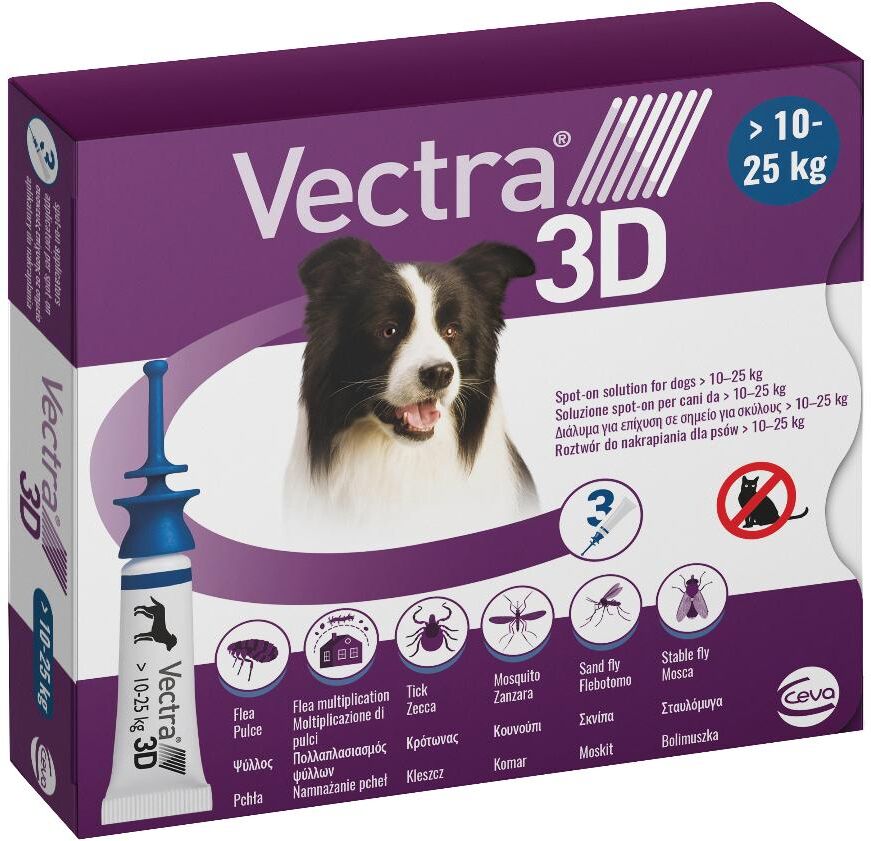 ceva salute animale spa vectra 3d*spoton 3fl10-25kg bl