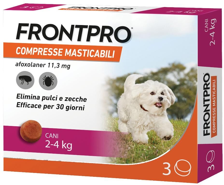 Boehringer Vet Frontline Frontpro*3cpr 2-4kg 11,3mg