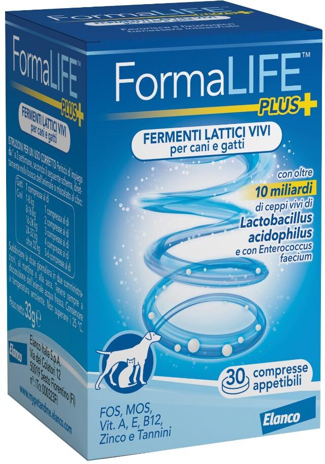 Elanco Bayer Vet Formalife Plus Ferm Latt 30cpr