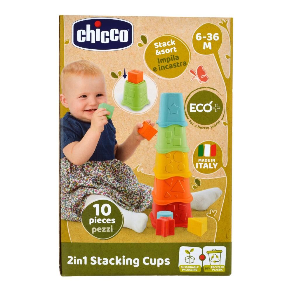 Chicco Ch Gioco 2in1 Stack Cups Eco+