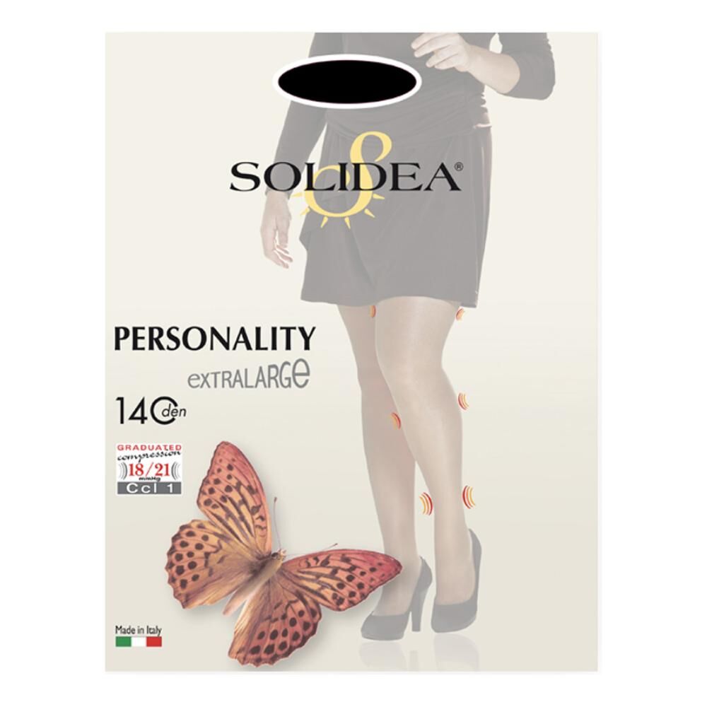 solidea by calzificio pinelli personality-140 coll.nero 2xxl
