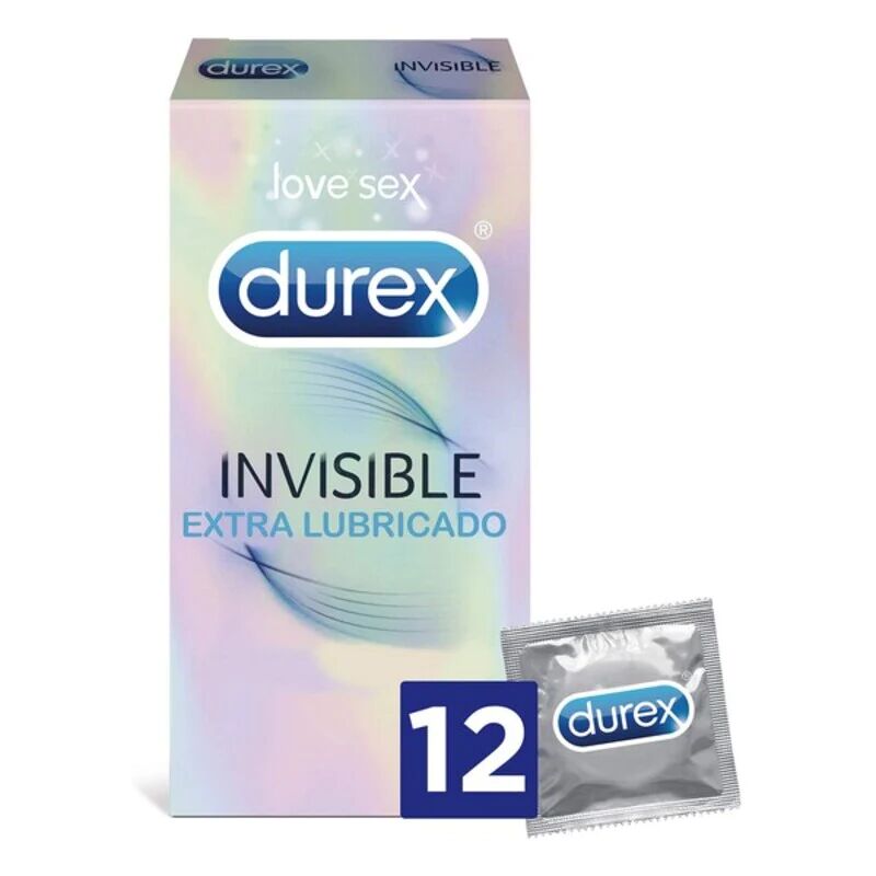 Durex Preservativi Invisible Extra Lubricated (12 Uds)