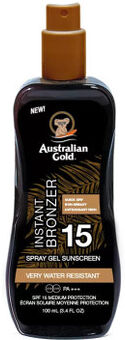 Australian Gold SPF 15 SPRAY GEL con BRONZER 100ml