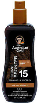 Australian Gold SPF 15 Spray con Bronzer 237ml