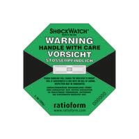 ratioform Shockwatch®, indicatore di precisione, verde chiaro, adatto per 100 g/50 ms