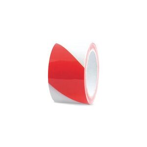 ratioform Nastro in PVC per demarcazione Premium, autoadesivo, rosso-bianco