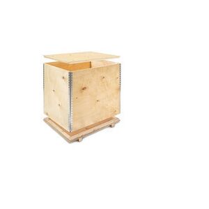 ratioform Cassa di legno con travetti ECONOMY, 740 x 580 x 580 mm, 1/2 Euro, peso 18,3 kg