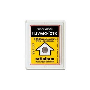 ratioform Indicatore di ribaltamento Tiltwatch®, 75 x 60 x 5 mm, resistente all’umidità