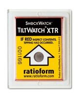 ratioform Indicatore di ribaltamento Tiltwatch®, 75 x 60 x 5 mm, resistente all’umidità