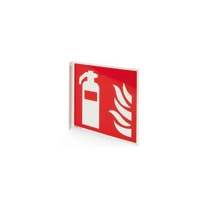 ratioform Cart. a bandiera antincendio “Estintore”, L 200 mm, plastica, montaggio con viti