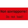 ratioform Etichette segnaletiche adesive Non caricare!, 145 x 70 mm