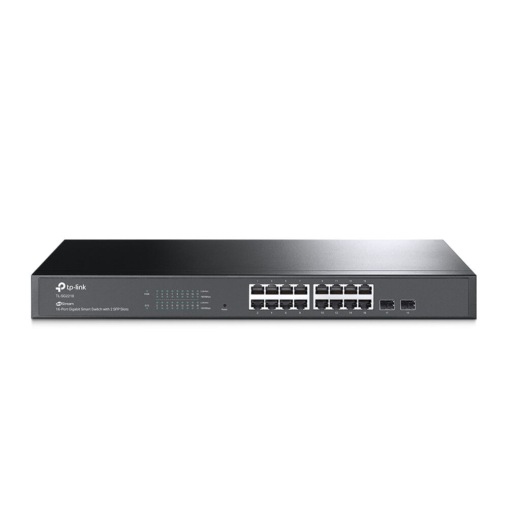 TP-Link TL-SG2218 switch di rete Gestito L2/L2+ Gigabit Ethernet (10/100/1000) 1U Nero