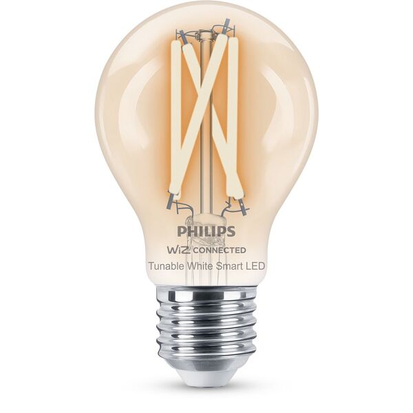 philips led lampadina smart filament dimmerabile luce bianca da calda a fredda attacco e27 60w goccia