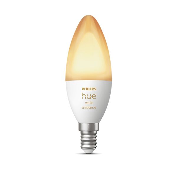 philips hue white ambiance lampadina smart e14 25 w