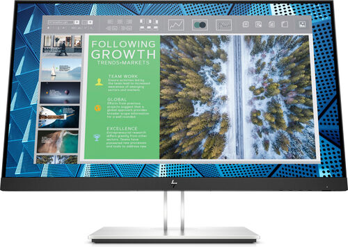 HP E-Series E24Q G4 60,5 cm (23.8") 2560 x 1440 Pixel Quad HD Nero, Argento