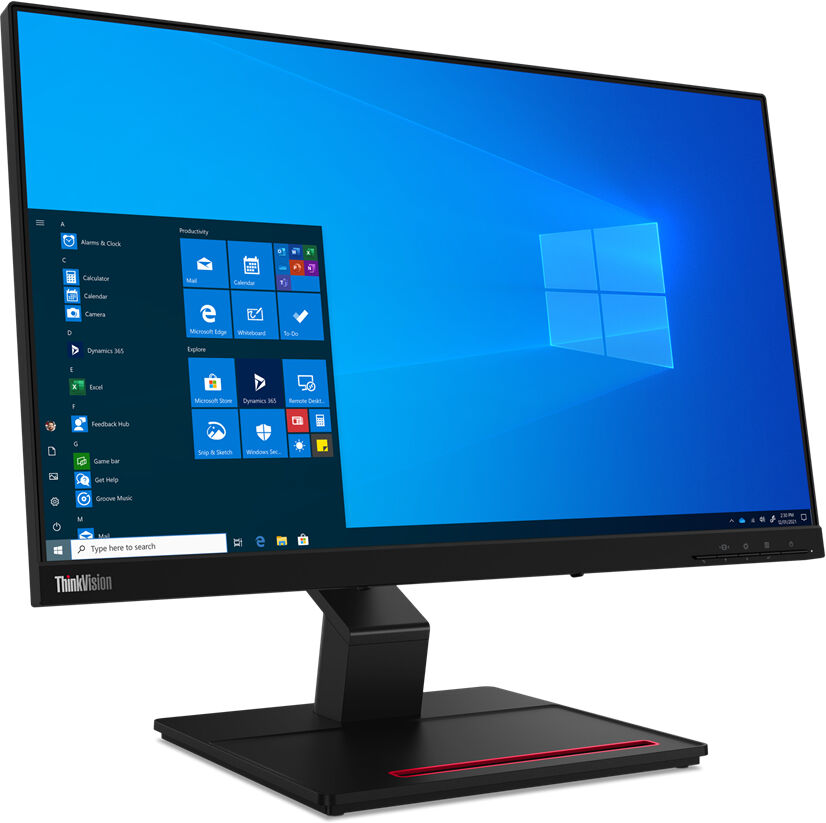 Lenovo ThinkVision T24t-20 60,5 cm (23.8") 1920 x 1080 Pixel Full HD LED Capacitivo Nero