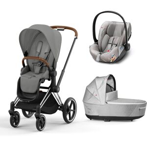 Cybex PLATINUM Trio Priam Mirage Grey/Koi Con Telaio Chrome Brown (TRIO08438)