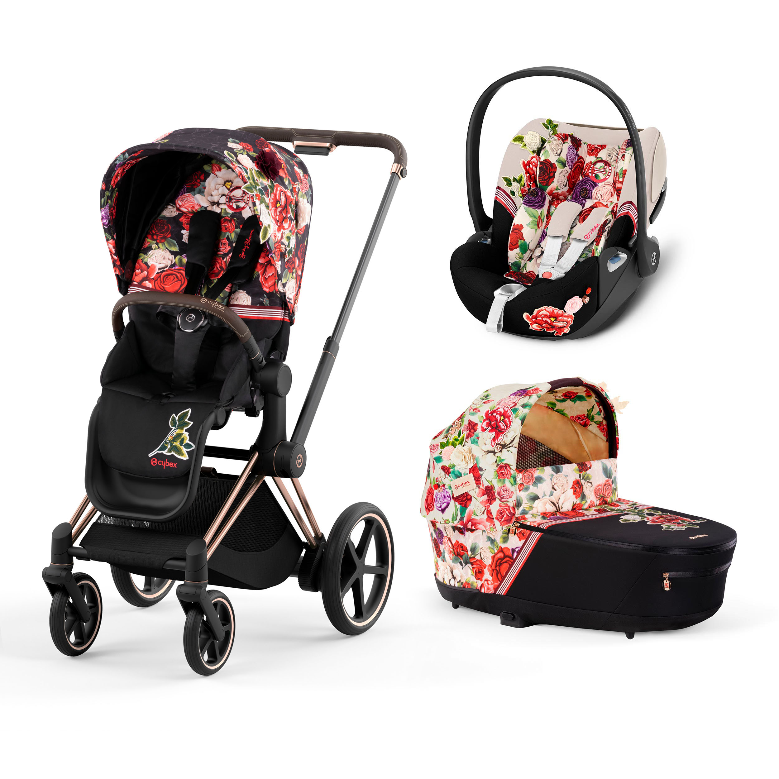 Cybex PLATINUM – Trio Priam Blossom Telaio Rosegold 2022/2023 (TRIO0734)