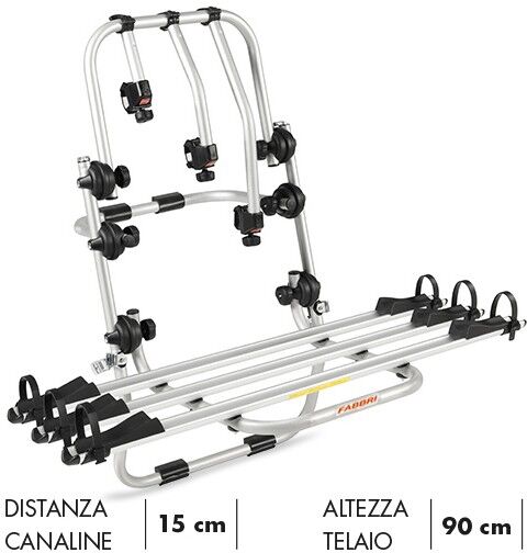 Fabbri Portabici posteriore Fabbri BICI OK MTB 3 bici 90