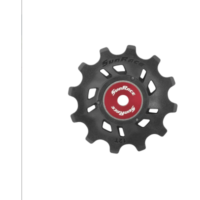 SUNRACE Puleggia Cambio SRAM EAGLE 12T Cuscinetti Standard Nero/Rosso SUNRACE Puleggia Cambio SRAM EAGLE 12T Cuscinetti Standard Nero/Rosso