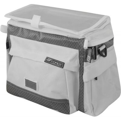 Force Borsa anteriore bici con fissaggio rapido bianca Force Borsa anteriore bici con fissaggio rapido bianca