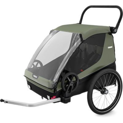 Thule Carrellino rimorchio bici per bambino o animali Courier VINTAGE GREEN Thule Carrellino rimorchio bici per bambino o animali Courier VINTAGE GREEN