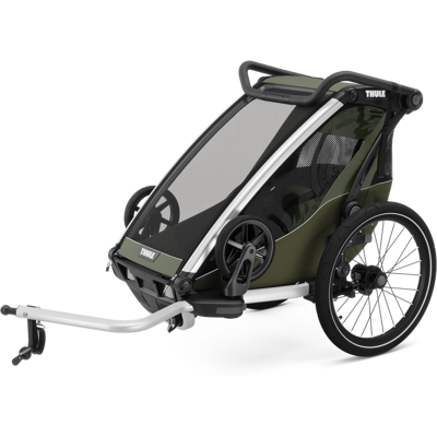 Thule Carrellino rimorchio bici per bambino Chariot Lite single vintage green Thule Carrellino rimorchio bici per bambino Chariot Lite single vintage green
