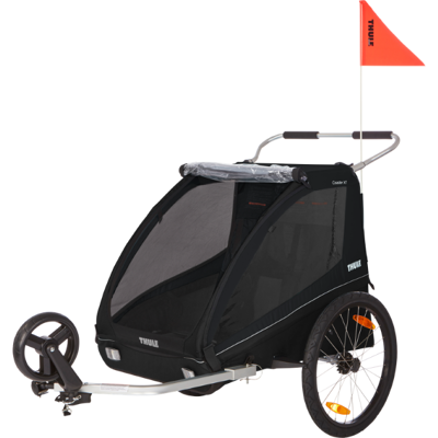 Thule Carrellino rimorchio bici per bambino Coaster XT bike trailer+Stroll- black Thule Carrellino rimorchio bici per bambino Coaster XT bike trailer+Stroll- black