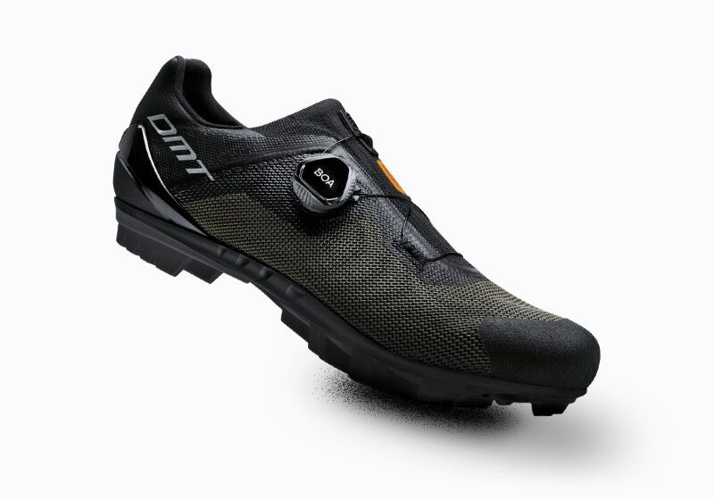 dmt scarpe per mtb gravel  km4 knit boa verde