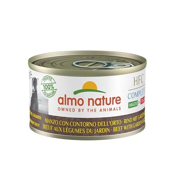almo nature dog hfc natural made in italy manzo & contorno dell'orto 95 gr.