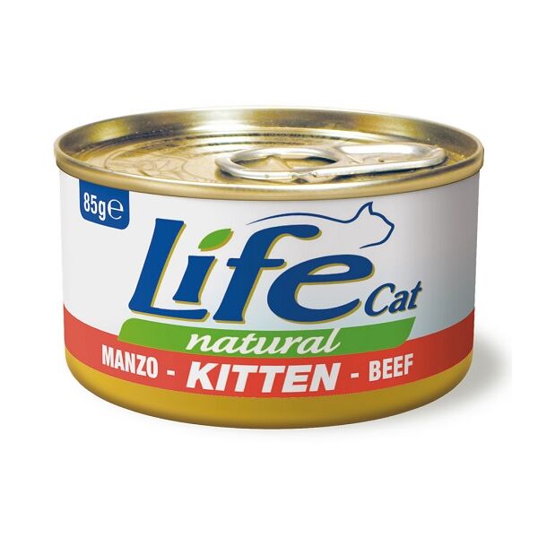 life pet care life cat natural kitten manzo 85 gr.