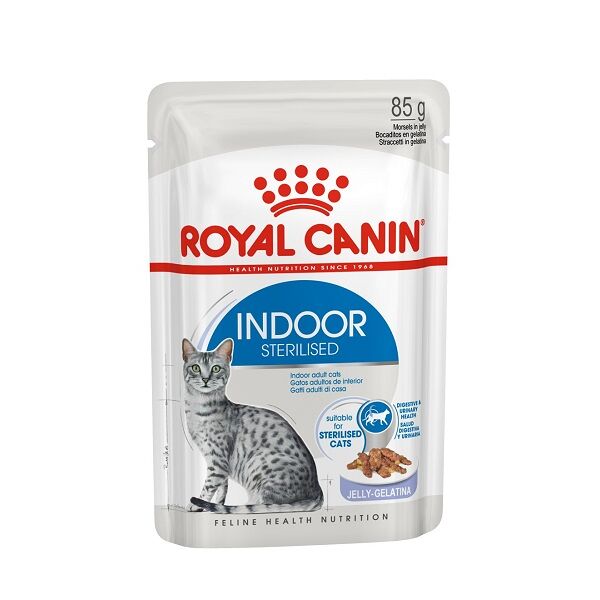 royal canin cat indoor sterilised jelly 85 gr.