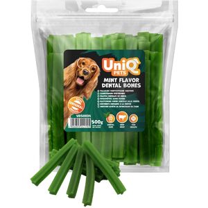 Uniq Pets DOG SNACKS OSSI DENTALI MENTA 500 GR. Uniq Pets DOG SNACKS OSSI DENTALI MENTA 500 GR.