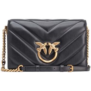 Pinko BORSA CLASSIC LOVE BAG CLICK BIG CHEVRON donna nero 100063A136 TU