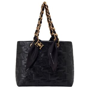 ELISABETTA FRANCHI BORSA GRANDE CON CATENA FOULARD donna nero BS05A41E2 TU